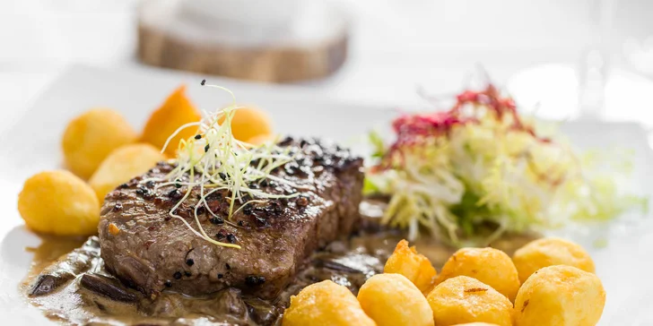 Jedinečné 3-chodové menu pre 2 osoby v Hoteli Agatka