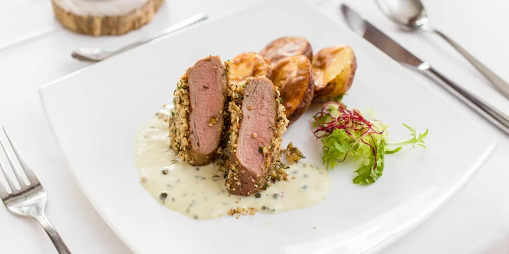 Jedinečné 3-chodové menu pre 2 osoby v Hoteli Agatka