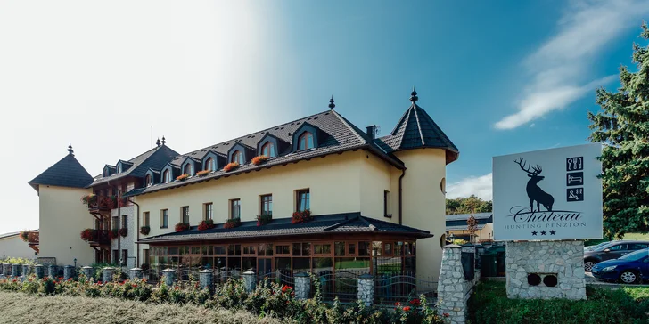 Pobyt s privátnym wellness a polpenziou v penzióne Chateau Hunting***