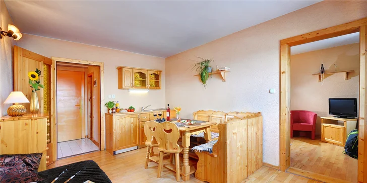 Priestranné apartmány a rodinné štúdiá v srdci krásnej Tatranskej Lomnice