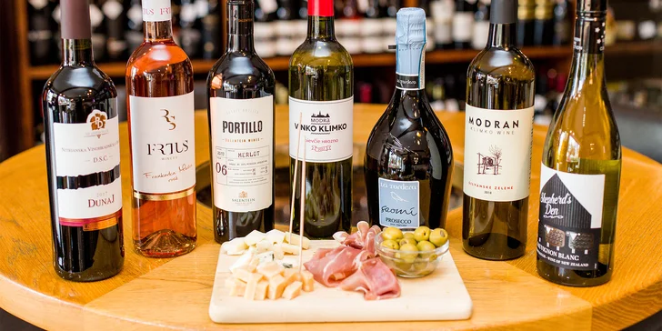 Degustácia 7 druhov vín so someliérom WINE EXPERT + občerstvenie