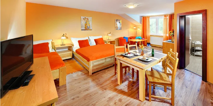 Priestranné apartmány a rodinné štúdiá v srdci krásnej Tatranskej Lomnice