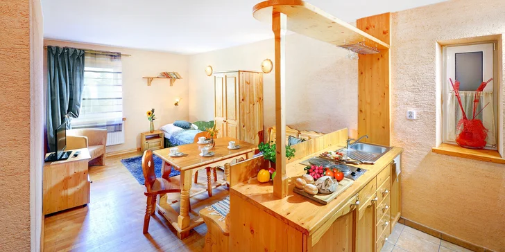 Priestranné apartmány a rodinné štúdiá v srdci krásnej Tatranskej Lomnice