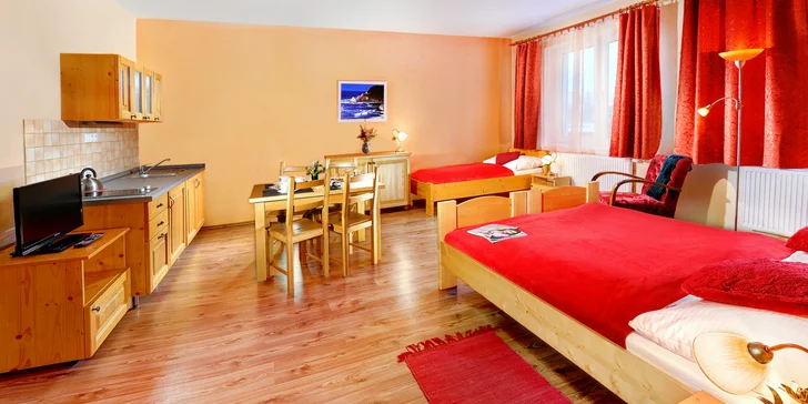Priestranné apartmány a rodinné štúdiá v srdci krásnej Tatranskej Lomnice