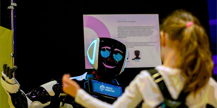 Vstupenka na medzinárodnú interaktívnu výstavu Mesto Robotov pre veľkých aj malých