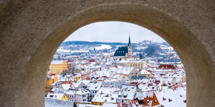 Pobyt v centre Českého Krumlova s raňajkami alebo polpenziou a fľašou sektu