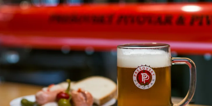 Kvalitné pivo, utopence či nakladaný hermelín v Prešovskej pivárni