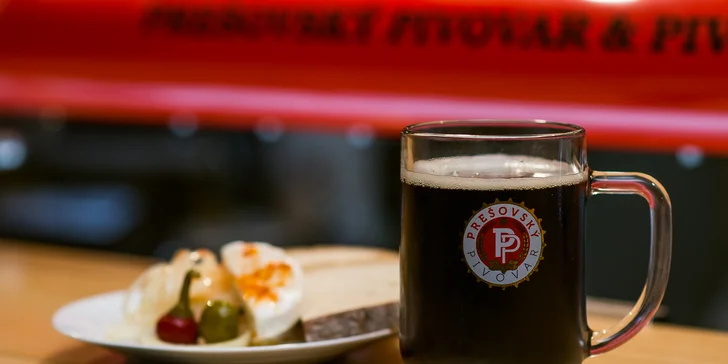 Kvalitné pivo, utopence či nakladaný hermelín v Prešovskej pivárni