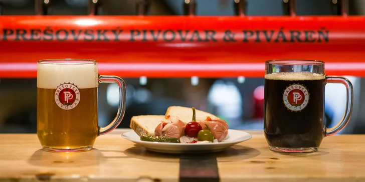 Kvalitné pivo, utopence či nakladaný hermelín v Prešovskej pivárni