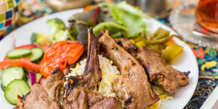 Mäsové aj vegetariánske/vegánske špeciality v perzskej reštaurácii