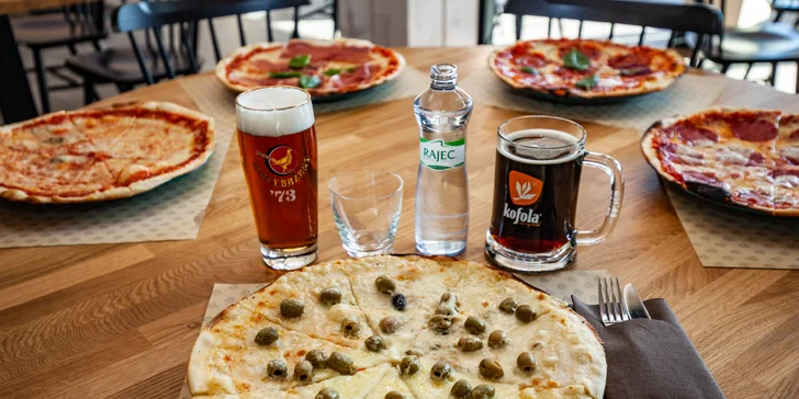 Vynikajúci burger či pizza s nápojom v novootvorenej reštaurácii Pinus