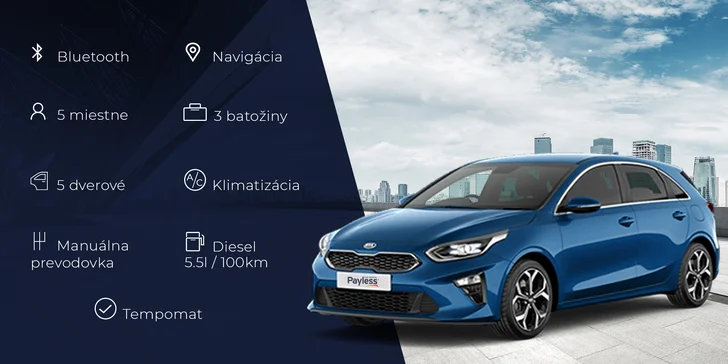 Vychutnajte si jazdu naplno vďaka vozidlám od Payless Car Rental Slovensko