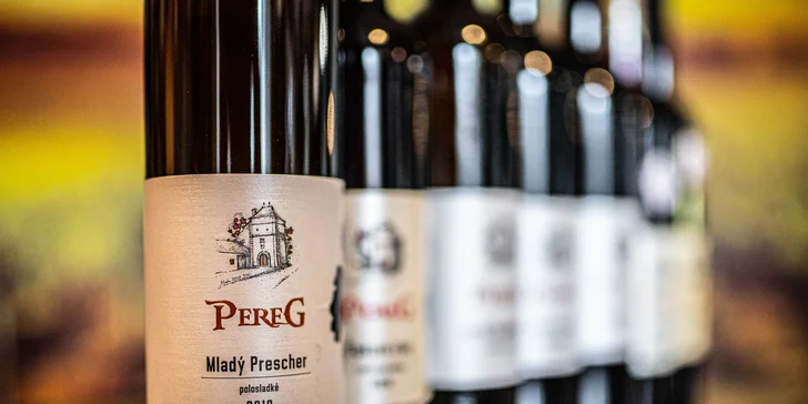 Ochutnávka ovocných a hroznových vín značky Pereg + občerstvenie