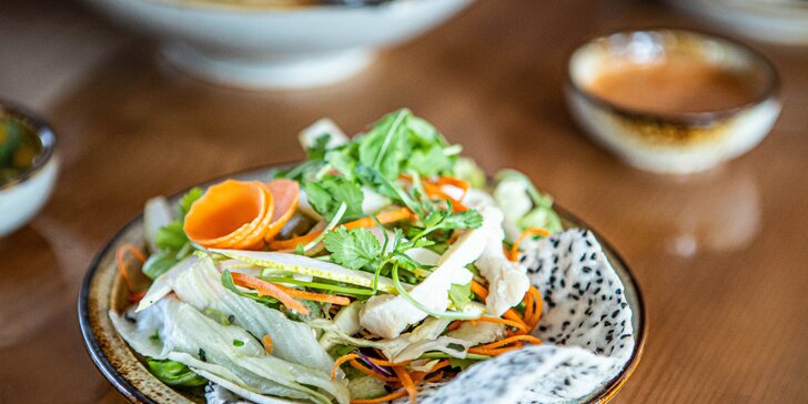 Tradičné vietnamské 3-chodové menu v reštaurácii Bamboo