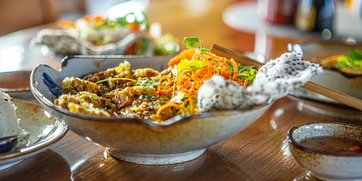 Tradičné vietnamské 3-chodové menu v reštaurácii Bamboo