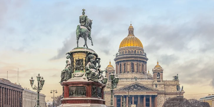 Vianočná Moskva alebo Petrohrad - ubytovanie, letenky a prehliadka centra so sprievodcom