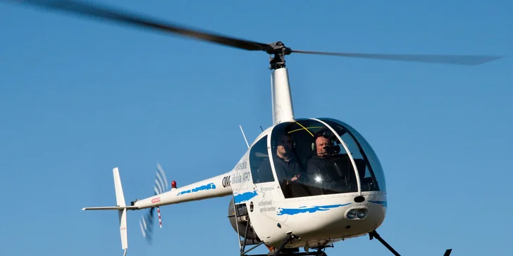 Vyhliadkový let americkým vrtuľníkom Robinson R22
