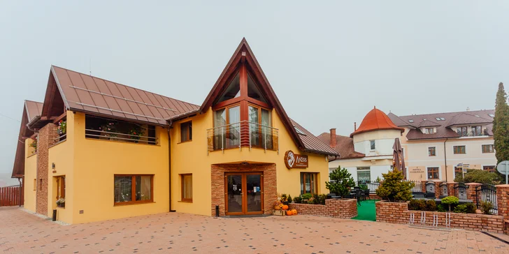 Moderný Penzión Anesis - výborná polpenzia, fínska sauna a super lokalita priamo pri Aquaparku Turčianske Teplice