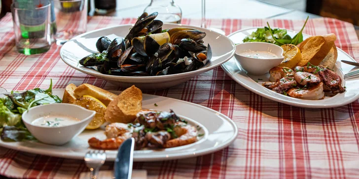 Mediteránske menu s vínom pre dve osoby