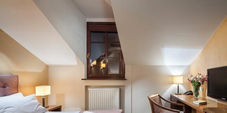 Luxusný hotel v historickom centre Krakova - fínska sauna, chutné raňajky alebo polpenzia
