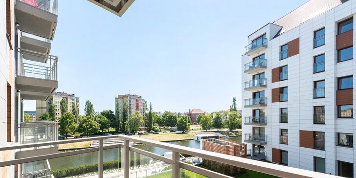 Pobyt v Gdaňsku na brehu rieky: plne vybavený apartmán s raňajkami či polpenziou a wellness
