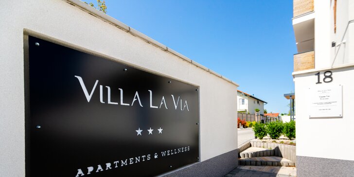 Oddych s privátnym wellness v modernom prostredí penziónu Villa La Via***