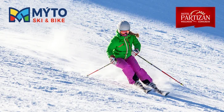 Skipasy do MÝTO SKI & BIKE CENTRUM a vstupy do Nature Wellness Center hotela Partizán****