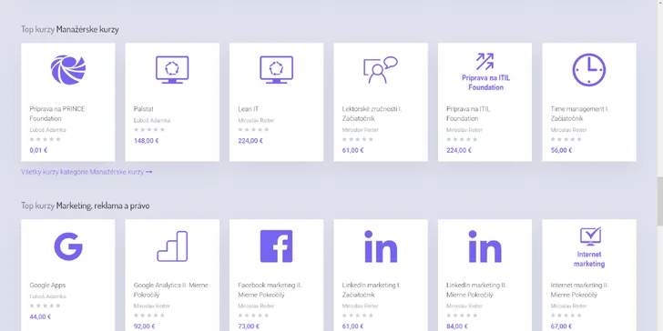 Certifikované a akreditované online kurzy v oblasti IT, marketingu či manažmentu