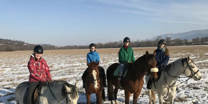 Jazdecké kurzy vrátane teórie pre deti a dospelých, ukončené diplomom a medailou