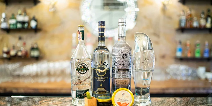 Moderovaná degustácia ruskej vodky s kaviárom a lahodným sleďom