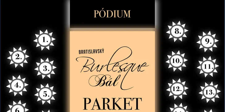 Burlesque bál v Radisson Blu Carlton Hotel**** pre 2 osoby