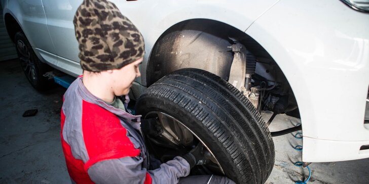 Výmena zimných pneumatík za letné aj s vyvážením kolies