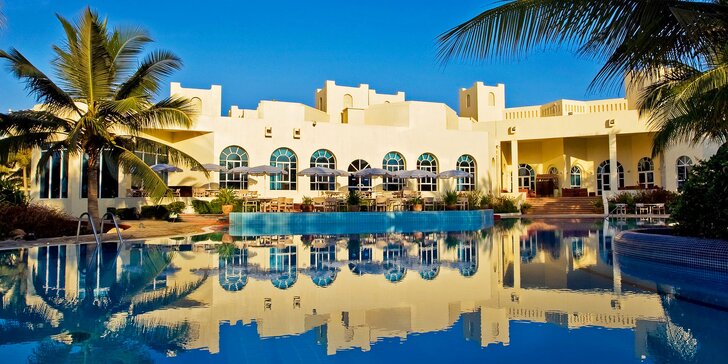 Luxusný pobyt v 5* rezorte v Ománe: 5-11 nocí s all inclusive, bazénom a fitness priamo pri pláži