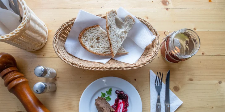 5-chodové degustačné menu pre 2 osoby v pivárničke