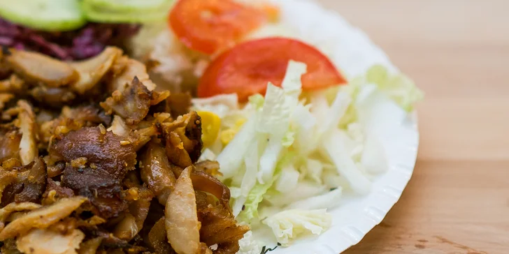 Výborné kebab menu: box, tortilla, tanier alebo šalát
