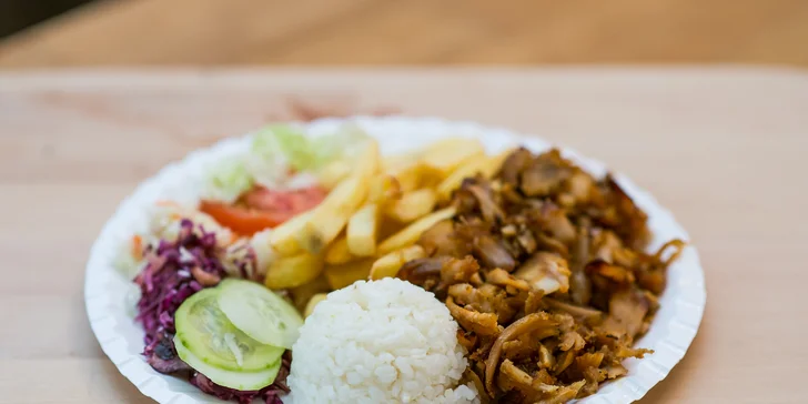 Výborné kebab menu: box, tortilla, tanier alebo šalát