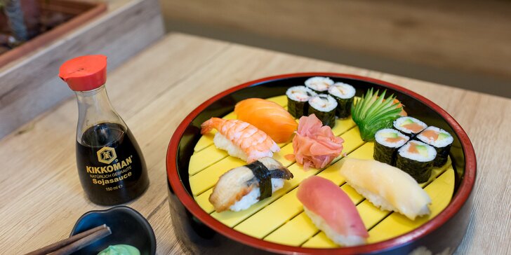 Lákavé sushi sety: nigiri, maki, sashimi aj roll - možnosť TAKE AWAY