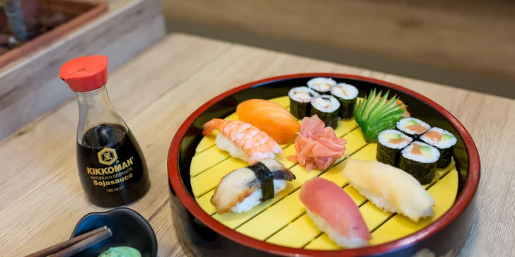 Lákavé sushi sety: nigiri, maki, sashimi aj roll - možnosť TAKE AWAY