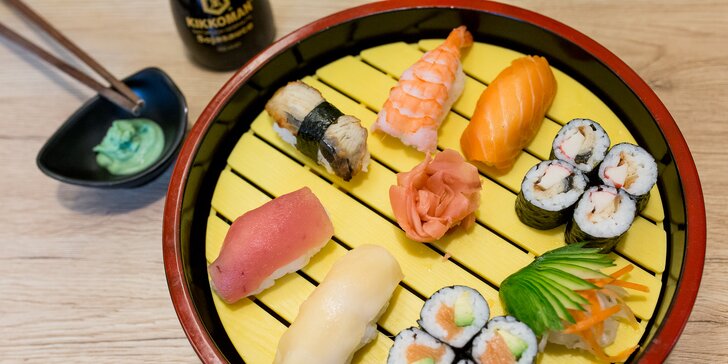 Lákavé sushi sety: nigiri, maki, sashimi aj roll - možnosť TAKE AWAY