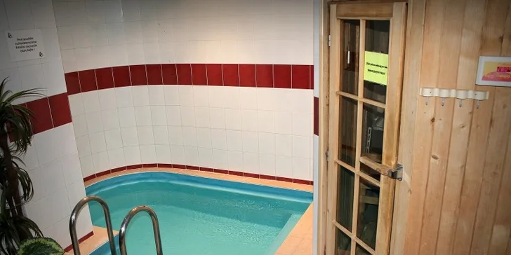 Privátny vstup do sauny pre 2 až 4 osoby s fľašou sektu alebo pivom