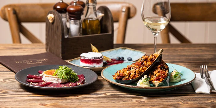 Vynikajúce 3-chodové menu spojené s degustáciou vín