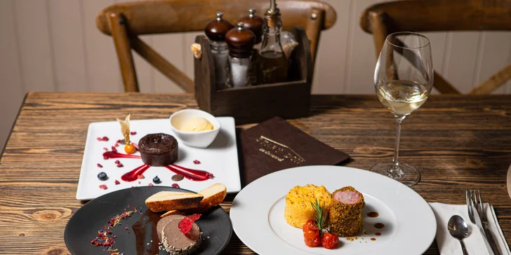 Vynikajúce 3-chodové menu spojené s degustáciou vín