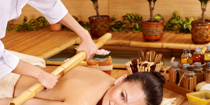 Masáže: bambusová, medová, bankovanie, celotelový peeling či rituál Tokoriki