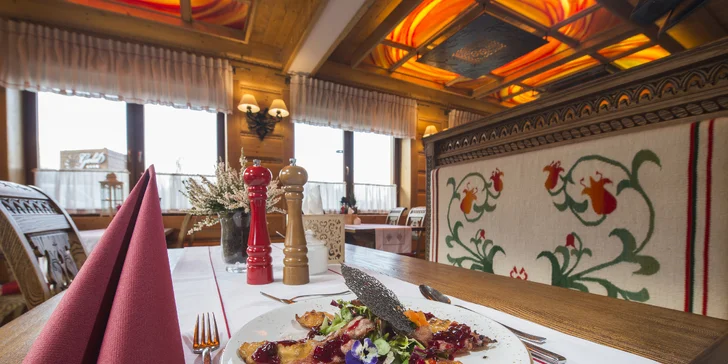Zakopané: Viacchodové menu v reštaurácii Przy KominQ s možnosťou wellness