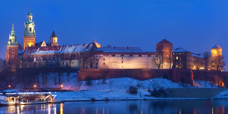 Zimný romantický Krakov: pobyt pre dvoch aj s raňajkami