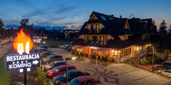 Zakopané: Viacchodové menu v reštaurácii Przy KominQ s možnosťou wellness