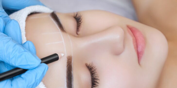 Precízny permanentný make-up obočia čepieľkovou i púdrovou metódou