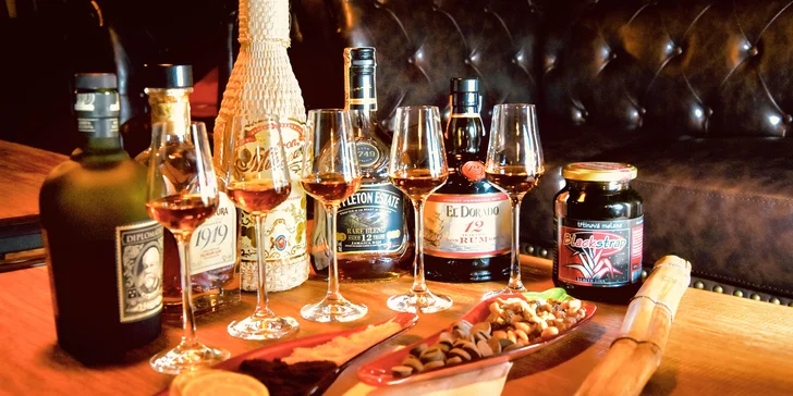 Degustácia 7 druhov rumov s výkladom v jedinečnej rumotéke