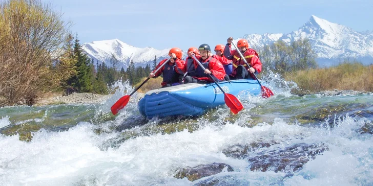 Zážitkový rafting pod Tatrami na divokej rieke Belá