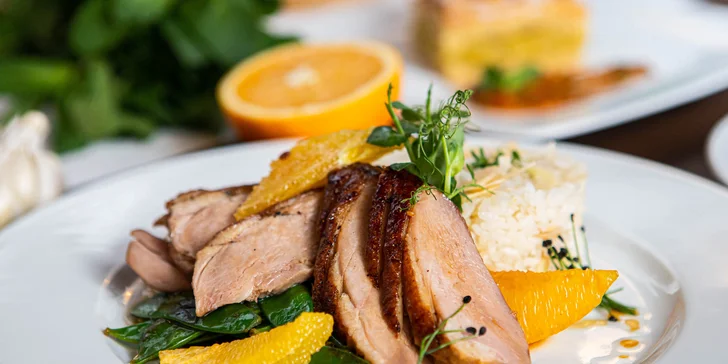 Trojchodové gurmánske menu s prossecom pre 2 osoby